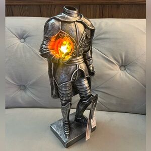 Martha Stewart Halloween 15” Headless Horseman W/ Pumpkin LED Light Figurine